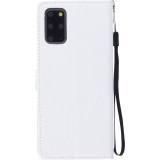 Fourre Samsung Galaxy A33 5G - Premium Flip cuir lisse porte-cartes - Blanc