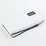 Fourre Samsung Galaxy S25 Ultra - Premium Flip cuir lisse porte-cartes - Blanc