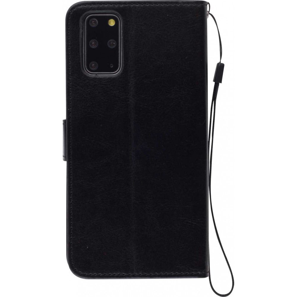 Fourre Samsung Galaxy S22+ - Premium Flip cuir lisse porte-cartes - Noir