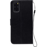 Fourre Samsung Galaxy S22+ - Premium Flip cuir lisse porte-cartes - Noir