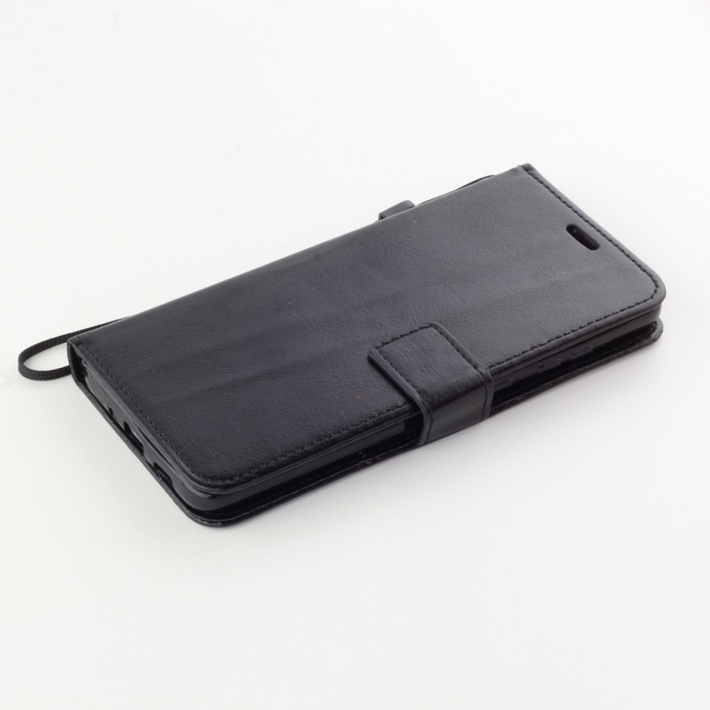 Fourre Samsung Galaxy S22+ - Premium Flip cuir lisse porte-cartes - Noir