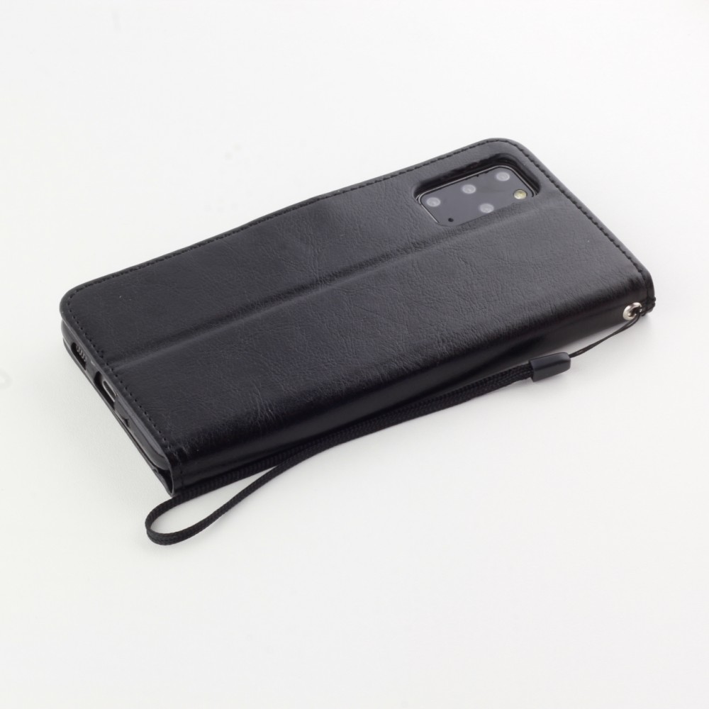 Fourre Samsung Galaxy S22+ - Premium Flip cuir lisse porte-cartes - Noir