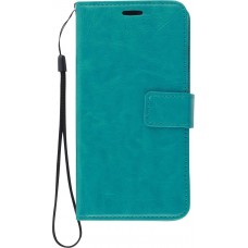 Fourre Samsung Galaxy S23+ - Premium Flip cuir lisse porte-cartes - Turquoise