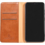 Fourre Samsung Galaxy S23+ - Flip Shierre Shann cuir véritable - Brun