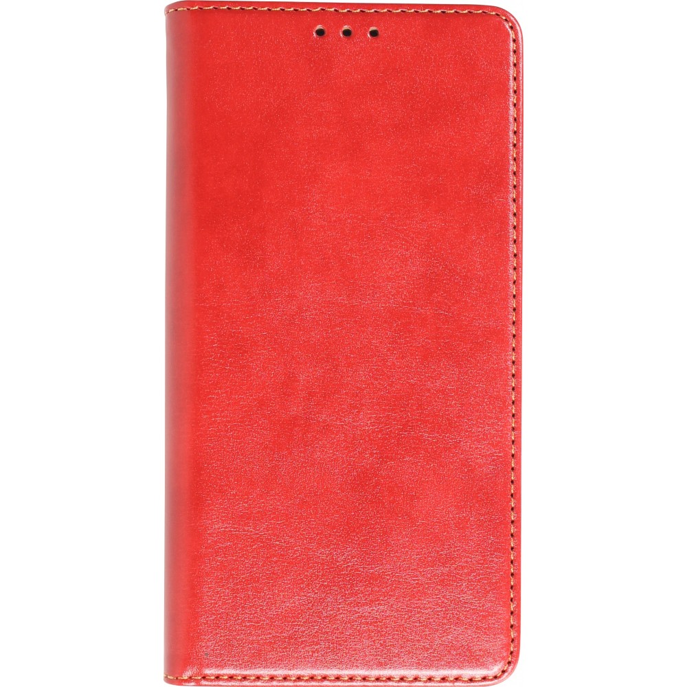 Fourre Samsung Galaxy S23+ - Flip Shierre Shann cuir véritable - Rouge