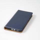 Fourre Samsung Galaxy S23 Ultra - Flip Shierre Shann cuir véritable - Bleu