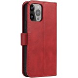 Fourre Samsung Galaxy S25+ - Flip cuir avec rabat magnétique - Rouge