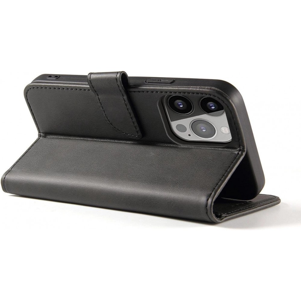 Fourre Samsung Galaxy S25 - Flip cuir avec rabat magn&eacute;tique - Noir