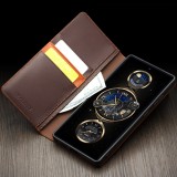 Samsung Galaxy S25 Ultra Case Hülle - Qialino Flip Matt Wallet Echtleder - Braun