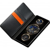 Fourre Samsung Galaxy S25 Ultra - Flip Qialino Matt Wallet cuir véritable - Noir