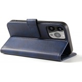 Galaxy S25 Ultra Case Hülle - Flip Leder mit Magnetverschluss - Dunkelblau