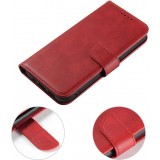 Fourre Samsung Galaxy S25 Ultra - Flip cuir avec rabat magnétique - Rouge