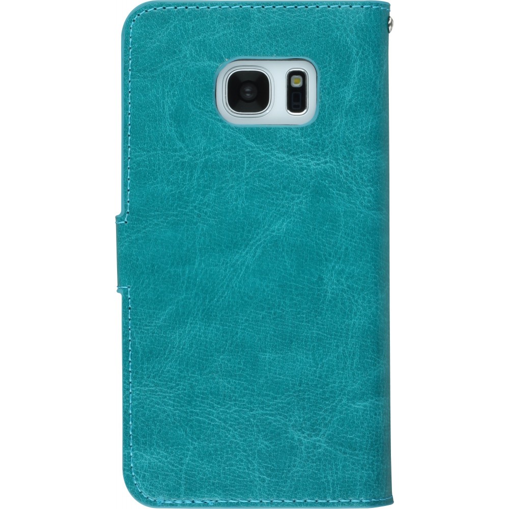 Fourre Samsung Galaxy S7 edge - Premium Flip - Turquoise