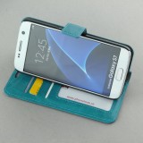 Fourre Samsung Galaxy S7 edge - Premium Flip - Turquoise