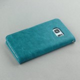 Fourre Samsung Galaxy S7 edge - Premium Flip - Turquoise