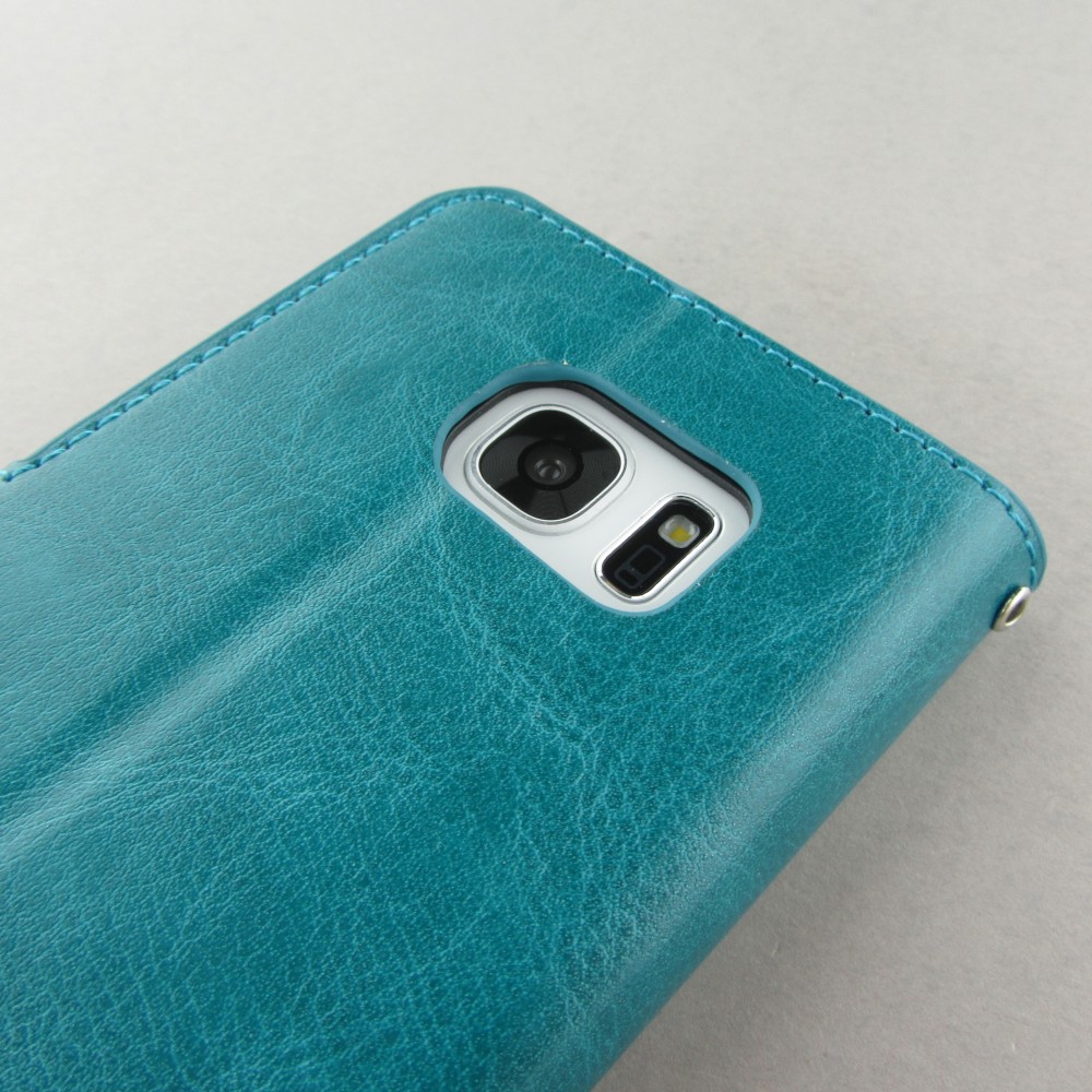 Fourre Samsung Galaxy S7 edge - Premium Flip - Turquoise
