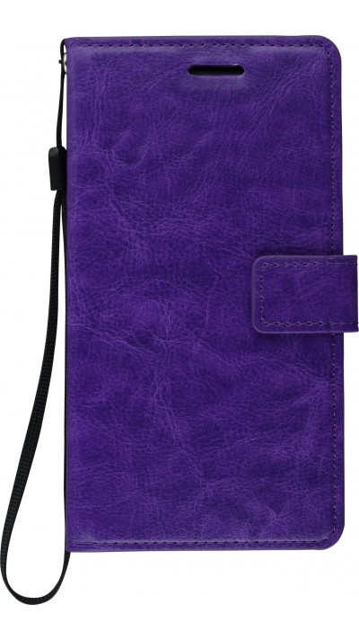 Fourre Samsung Galaxy S10 - Premium Flip cuir lisse porte-cartes - Violet