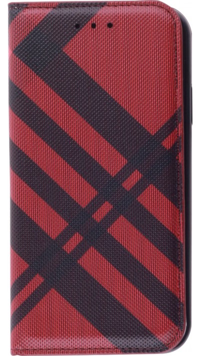 Fourre iPhone 13 Pro - Flip Lines - Rouge