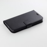 Fourre iPhone 13 mini - Premium Flip cuir lisse porte-cartes - Noir