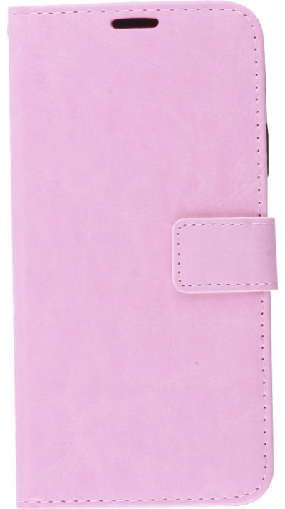 Fourre iPhone 11 - Premium Flip cuir lisse porte-cartes - Rose clair