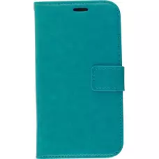 Hülle iPhone 12 / 12 Pro - Premium Flip Leder Tasche - Türkis