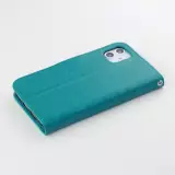 Hülle iPhone 12 / 12 Pro - Premium Flip Leder Tasche - Türkis