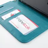 Hülle iPhone 12 / 12 Pro - Premium Flip Leder Tasche - Türkis