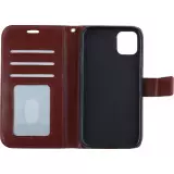 Hülle iPhone 13 Pro Max - Premium Flip Leder Tasche - Braun
