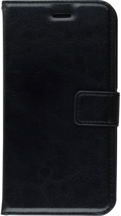 Fourre iPhone 11 Pro Max - Premium Flip cuir lisse porte-cartes - Noir