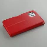 Hülle iPhone 13 Pro Max - Premium Flip Leder Tasche - Rot