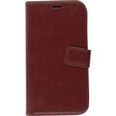 Fourre iPhone 11 Pro - Premium Flip cuir lisse porte-cartes - Brun