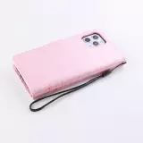 Hülle iPhone 12 / 12 Pro - Flip Schmetterling Strass - Rosa