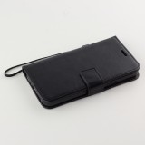 Fourre iPhone 12 / 12 Pro - Premium Flip cuir lisse porte-cartes - Noir