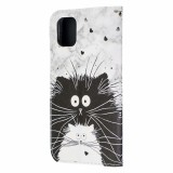Fourre iPhone 14 Pro Max - Flip Chats noir & - Blanc