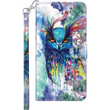 Fourre iPhone 11 - 3D Flip Hibou multicolor