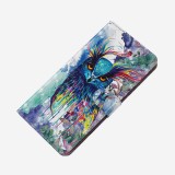 Fourre iPhone 11 - 3D Flip Hibou multicolor