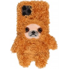 Fourre iPhone 13 Pro Max - Ours en peluche doux - Brun
