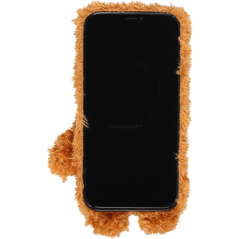 Fourre iPhone 13 Pro Max - Ours en peluche doux - Brun