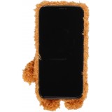 Fourre iPhone 13 Pro Max - Ours en peluche doux - Brun