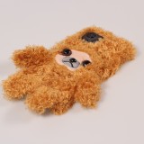 Fourre iPhone 13 Pro Max - Ours en peluche doux - Brun