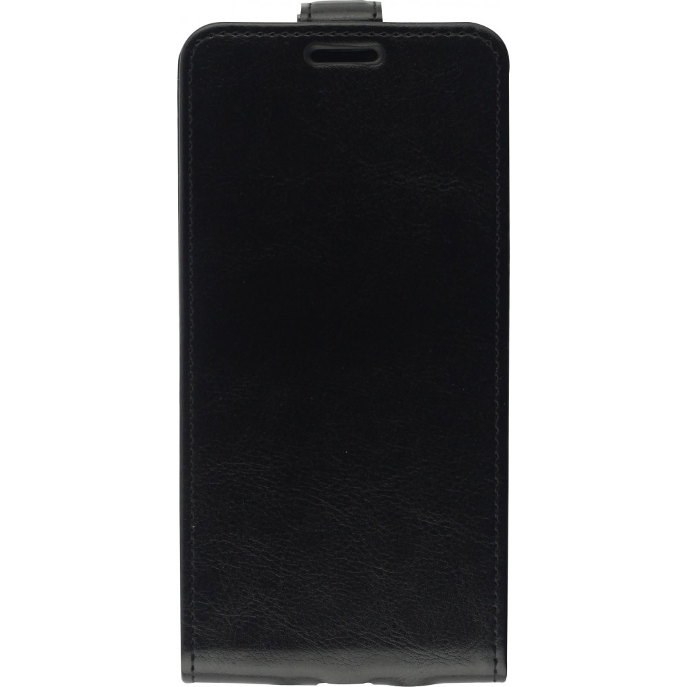 Fourre iPhone 12 / 12 Pro - Vertical Flip - Noir