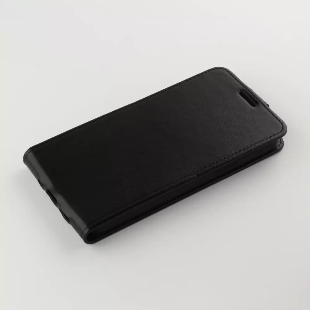 Hülle iPhone 12 / 12 Pro - vertikal Flip - Schwarz