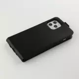 Hülle iPhone 12 / 12 Pro - vertikal Flip - Schwarz