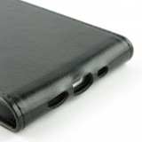 Fourre iPhone 12 / 12 Pro - Vertical Flip - Noir