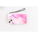 Fourre iPhone 13 - Flip Wallet Liquid Color avec fermeture à aimant - Purple Sunset