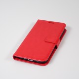 Fourre iPhone 14 - Premium Flip cuir lisse porte-cartes - Rouge