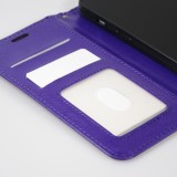 Fourre Samsung Galaxy S24 Ultra - Premium Flip cuir lisse porte-cartes - Violet