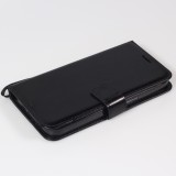 Fourre iPhone 13 - Premium Flip cuir lisse porte-cartes - Noir