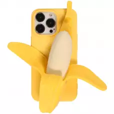 iPhone 13 Pro Max Case Hülle - Lustige Spass Hülle 3D Banane - Gelb