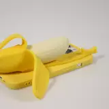 iPhone 13 Pro Max Case Hülle - Lustige Spass Hülle 3D Banane - Gelb